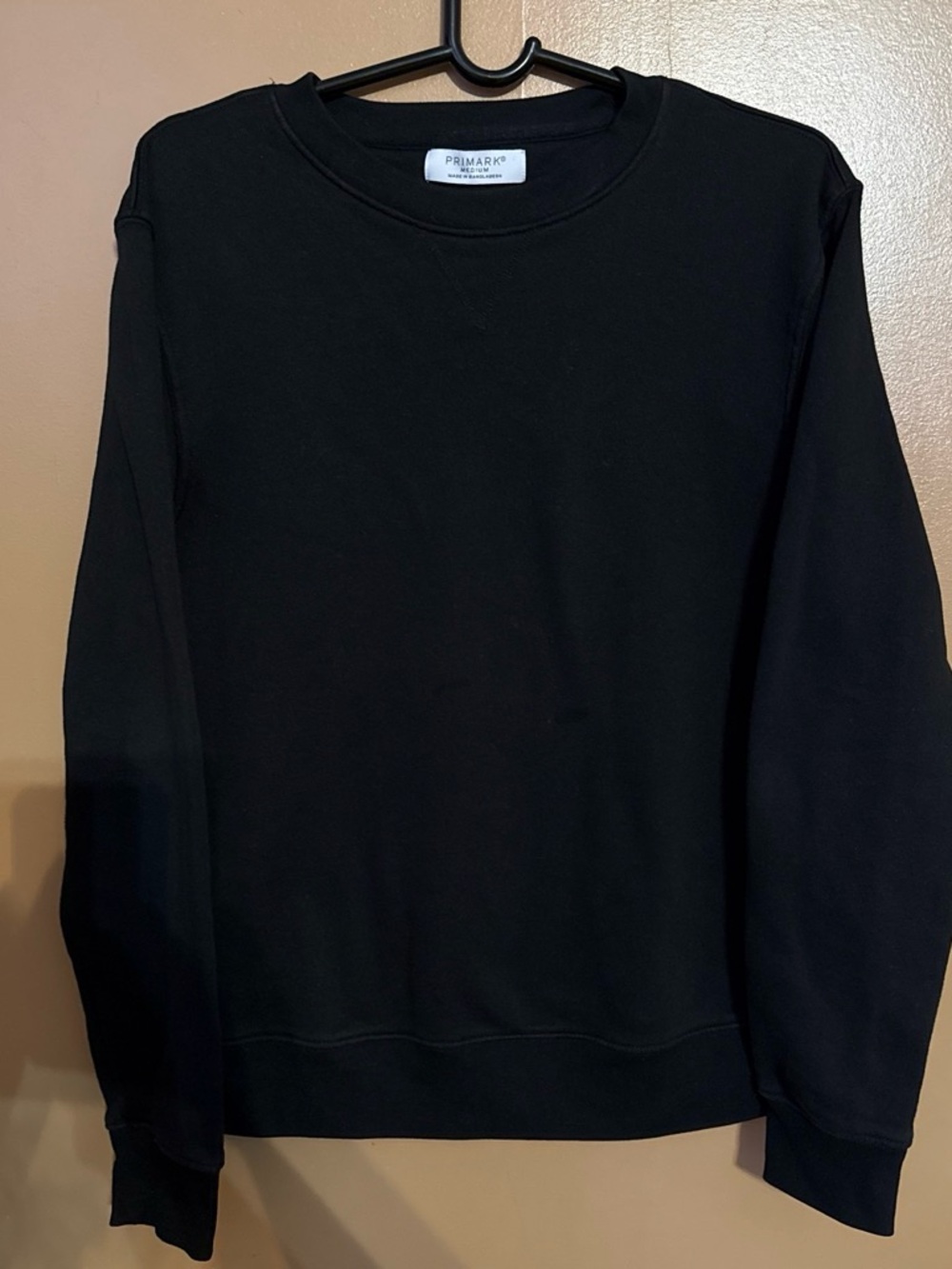 Primark Men's Black Crewneck Pullover